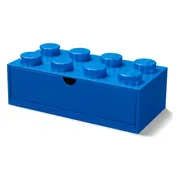 LEGO Bureaulade met 8 noppen - blauw