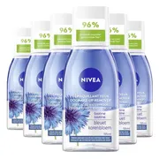 6x NIVEA Oogmake-Up Remover Double Effect Waterproof 125 ml