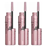 3x Maybelline Lash Sensational Sky High Mascara Space Diamond - Glitter Topcoat 7,2 ml