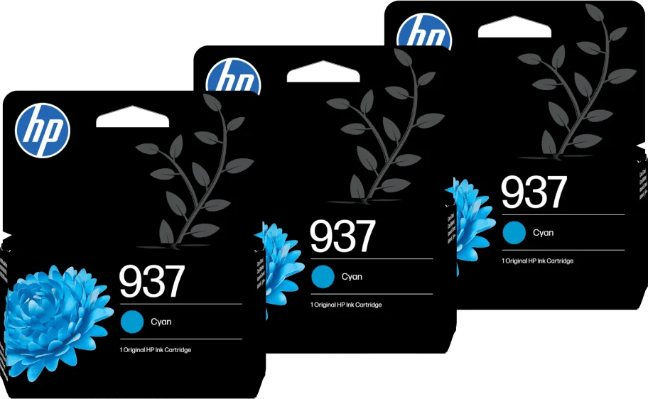 HP 937 Cartridge Cyaan (3 stuks)