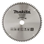 Makita Afkortzaagblad voor Aluminium | Standaard | Ø 260mm Asgat 30mm 70T - D-73003