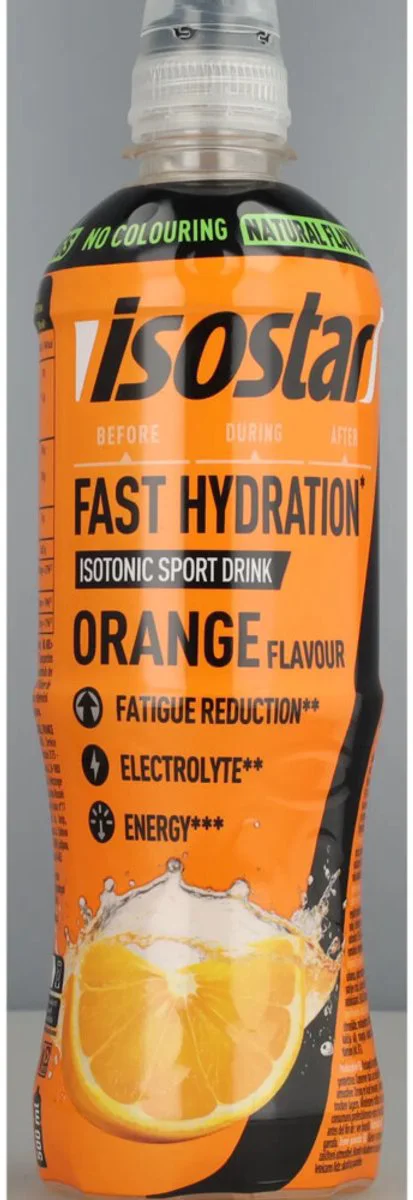 3x Isostar Fast Hydration Orange 500 ml