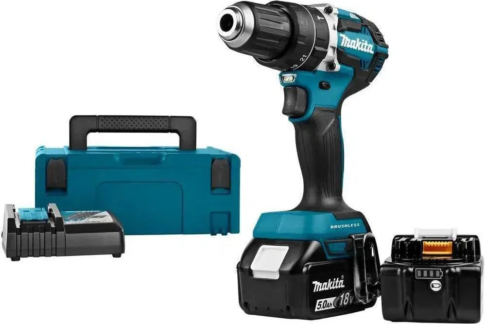 Makita DHP484RTJ Accu klop-/schroefboormachine 18V 5.0Ah in Mbox
