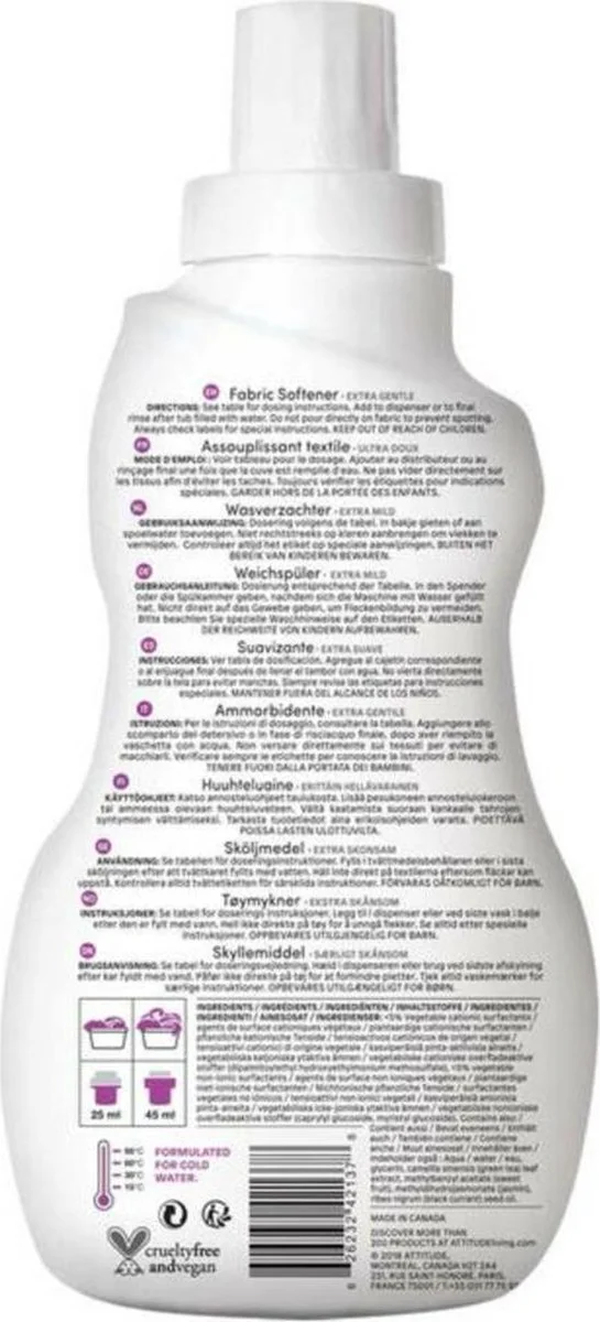 Attitude Little Ones Fabric Softener Sweet Lullaby 1000ML