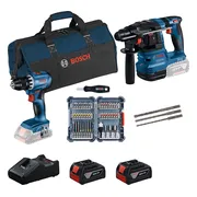 Bosch Professional GBH 18V-22 + GSR 18V-45 Combiset + Accessoires
