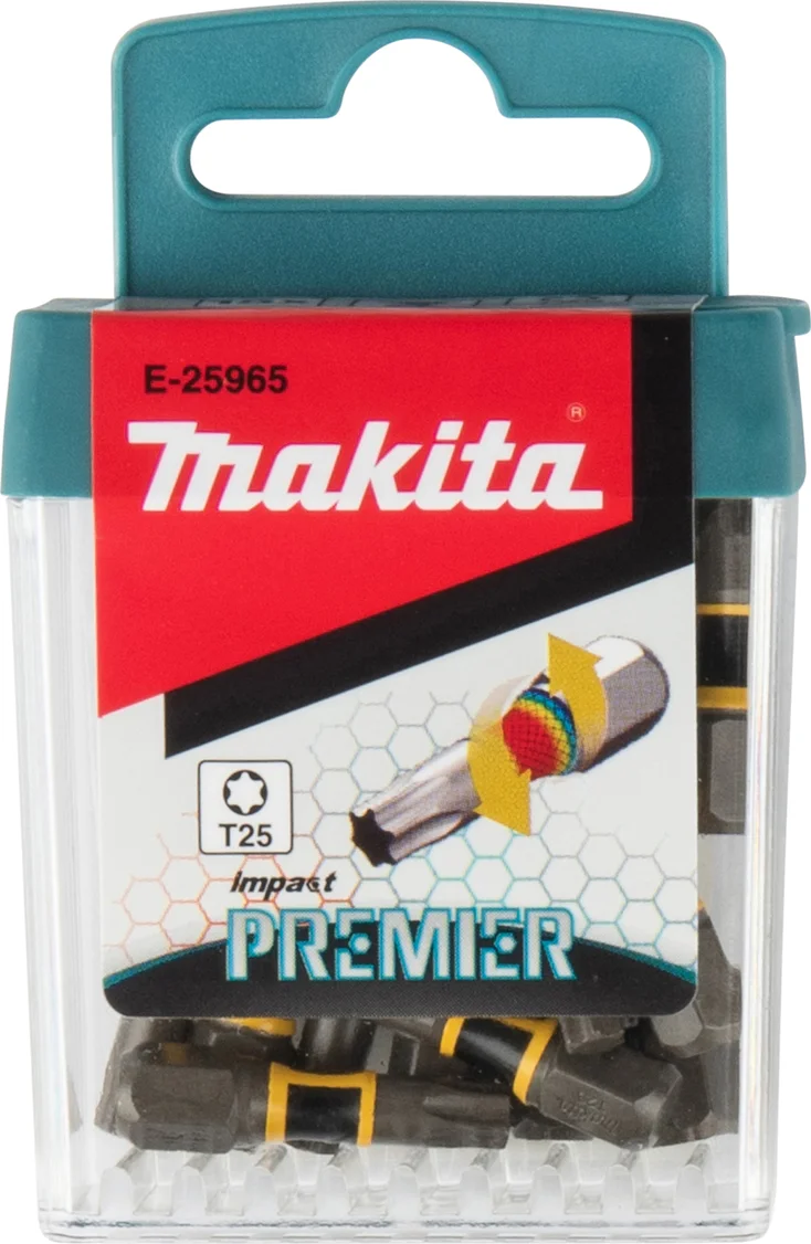 Makita E-25965 Impact Premier Slagschroefbit T25 x 25 mm 15 stuks