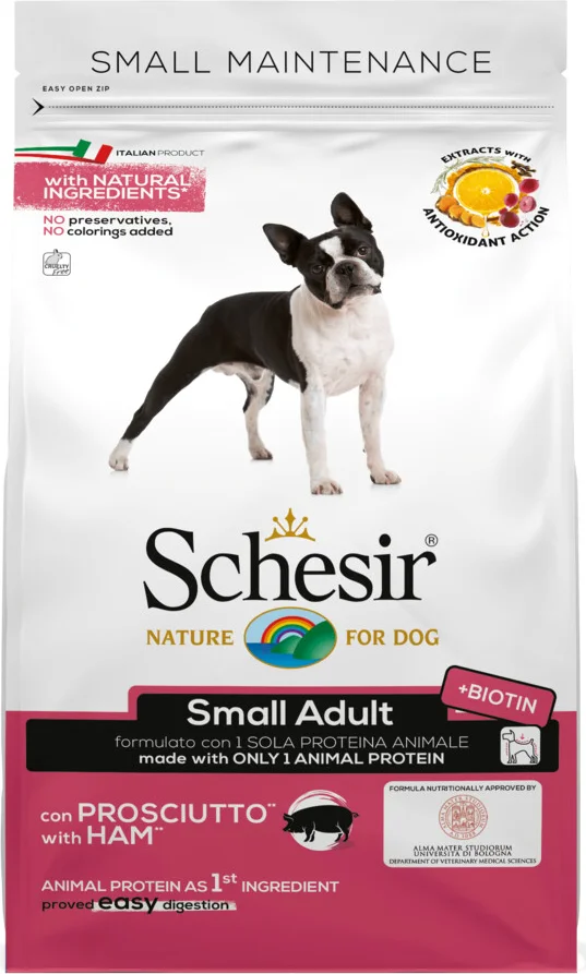 6x Schesir Hondenvoer Dry Small Ham 2 kg