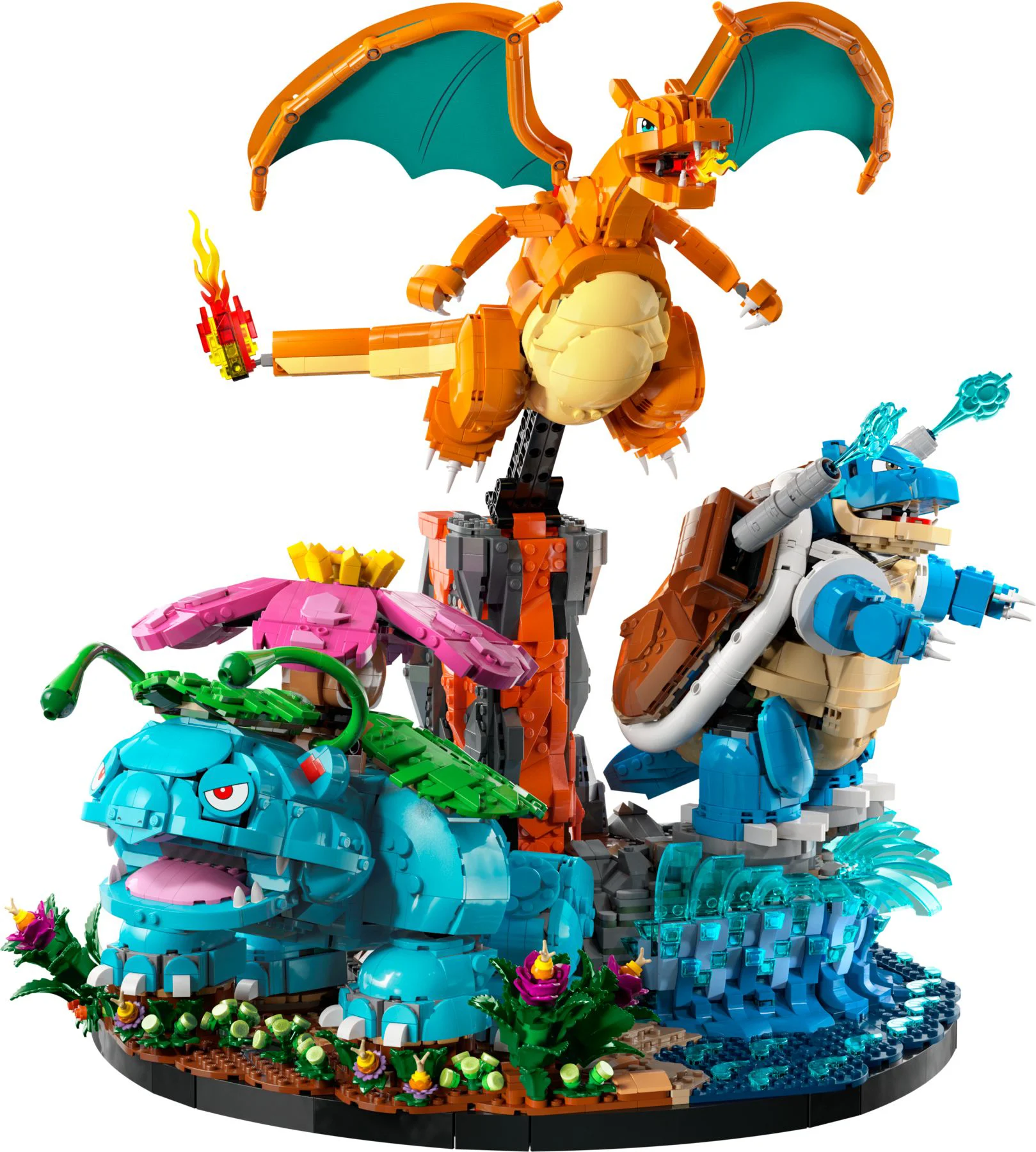 LEGO Pokémon Venusaur, Charizard en Blastoise - 72153