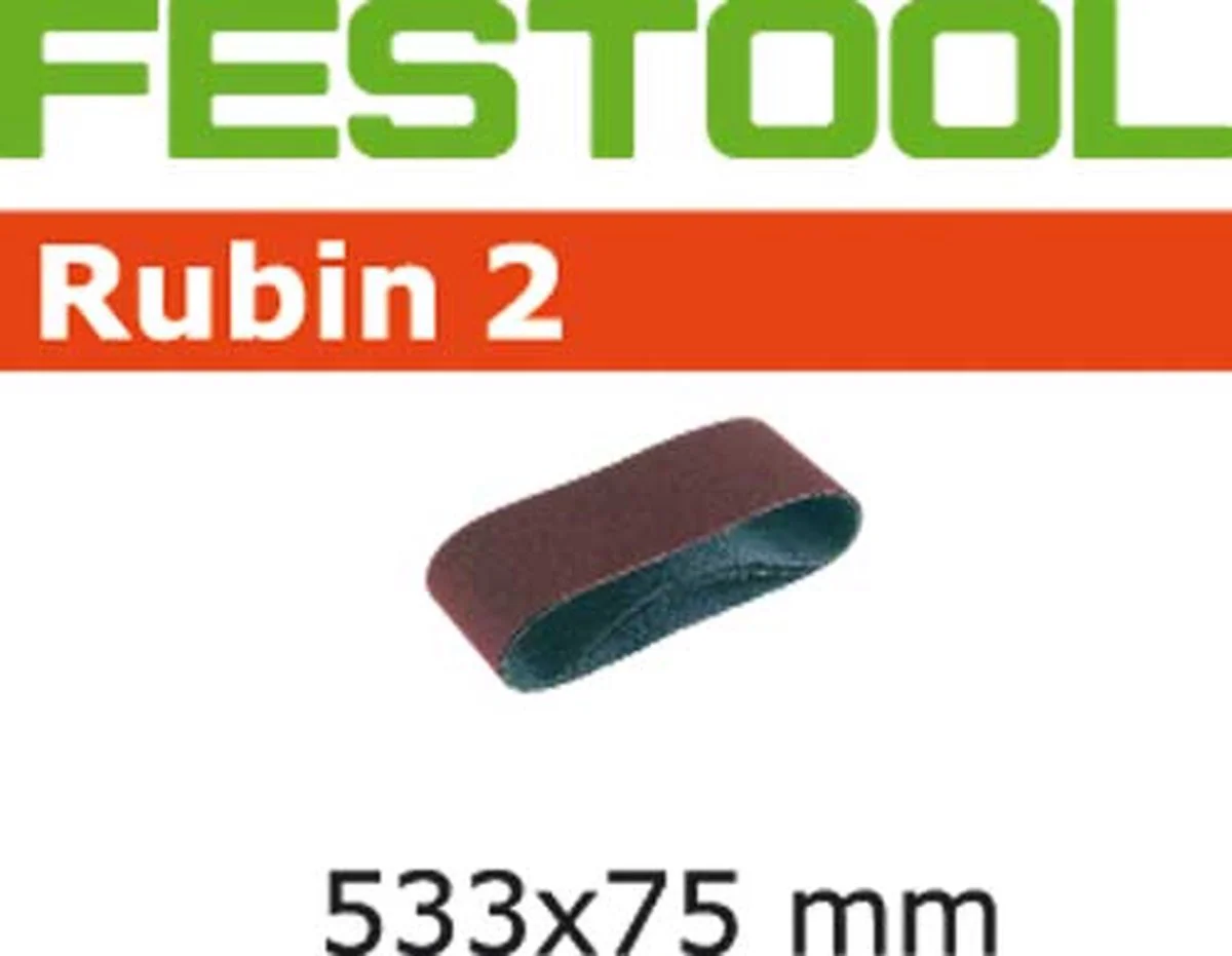 Festool Schuurband 533x75mm P120 Rubin 2 VE=10 - 499159