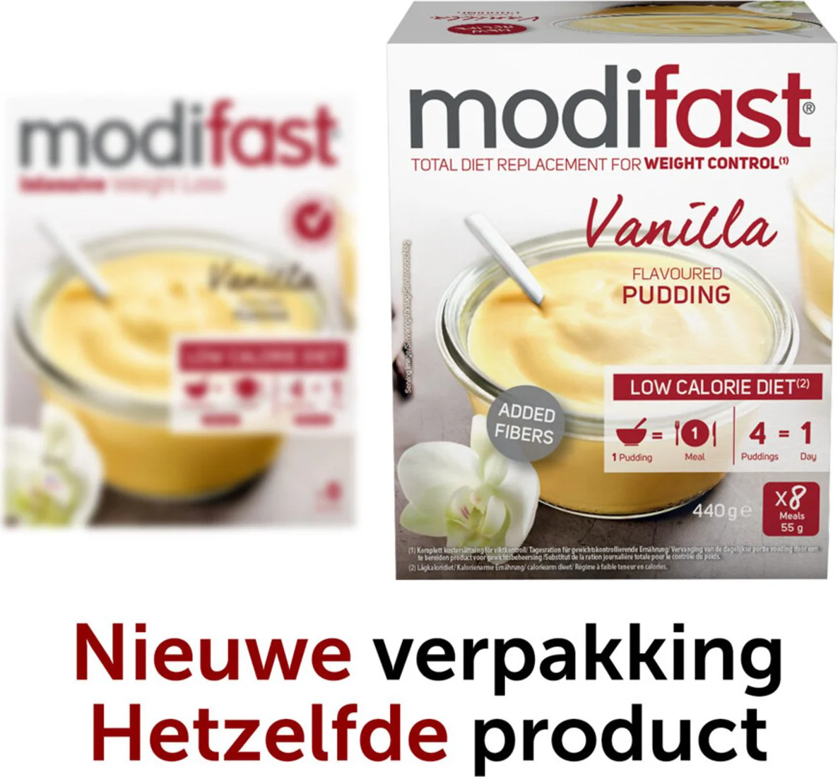 2x Modifast Weight Control Pudding Vanille 8 x 55 gr