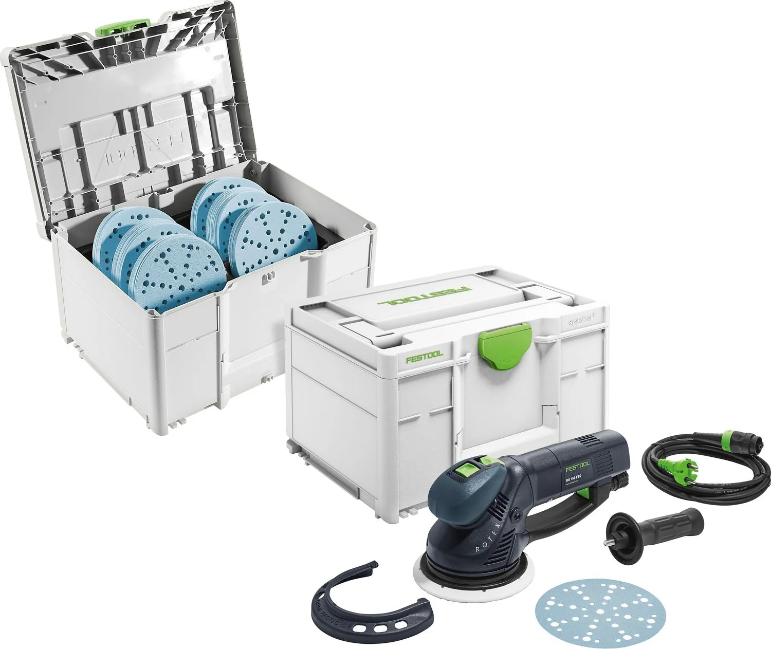 Festool RO 150 FEQ-SYS GR Excenterschuurmachine + SYS-STF D150 GR-set in Systainer - 578257