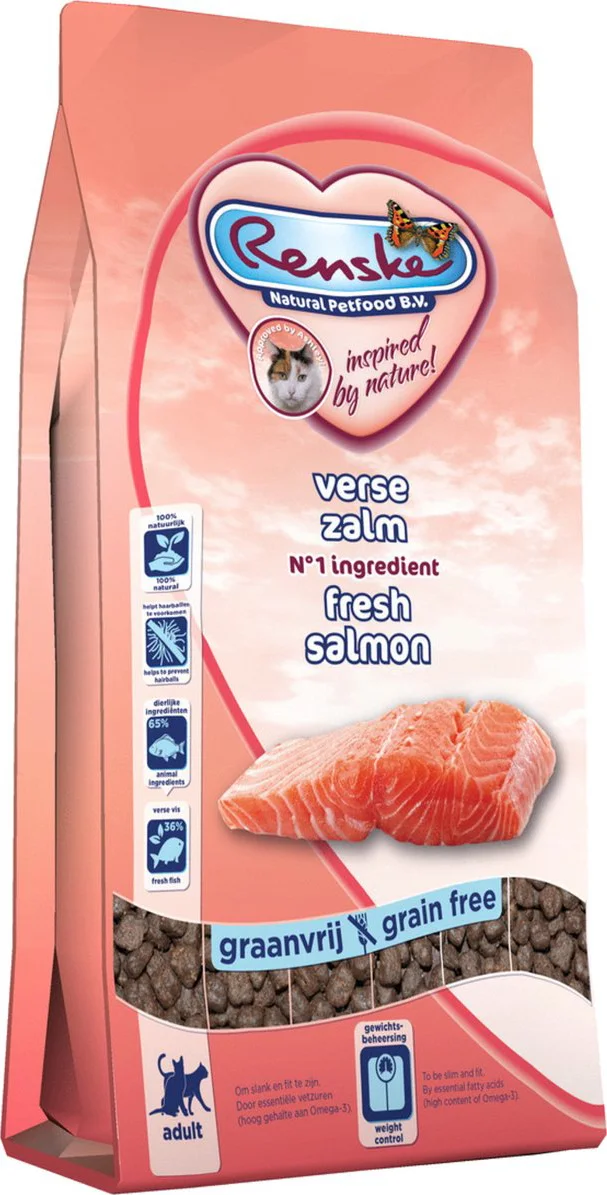 Renske Super Premium Adult Kattenvoer Zalm 1,5 kg