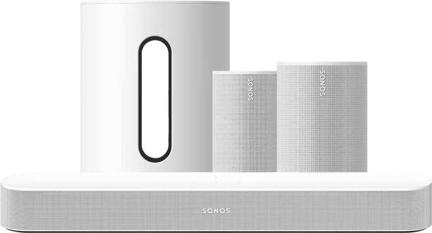 Sonos Beam Gen 2 Wit + Era 100 SL Home Cinema Set Wit