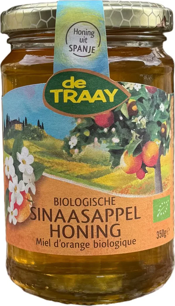 De Traay Biologische Sinaasappel Honing 350GR