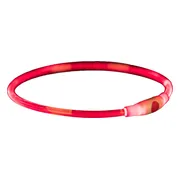 Trixie Halsband Usb Flash Light Lichtgevend Oplaadbaar Tpu Rood - 65X0.8 CM
