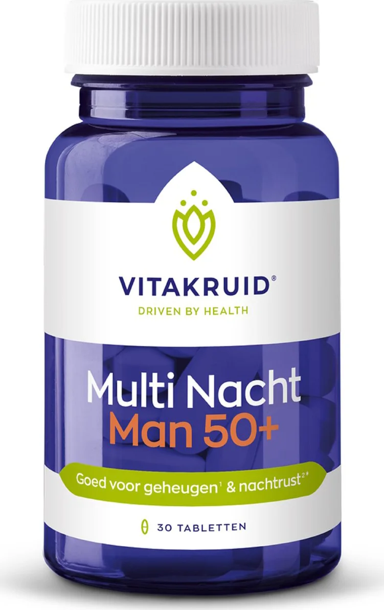 Vitakruid Multi Nacht Man 50+ 100% Vegan 30 30TB