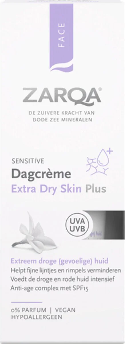 2x Zarqa Extra Dry Skin Dagcrème Plus 50 ml