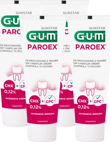 4x GUM Tandpasta Paroex 75 ml