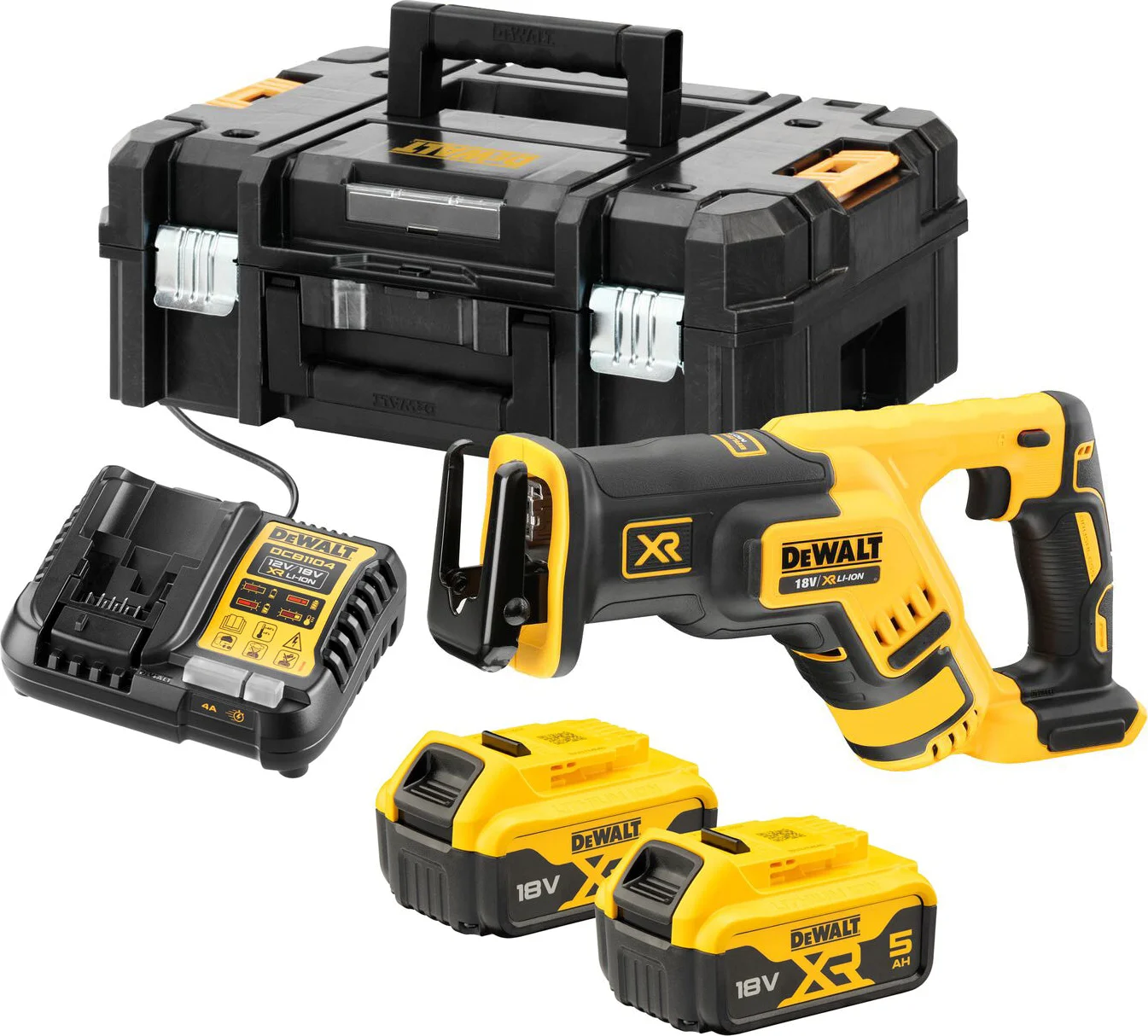 DeWALT DCS367P2 Accu reciprozaag 18V XR 5.0Ah in TSTAK