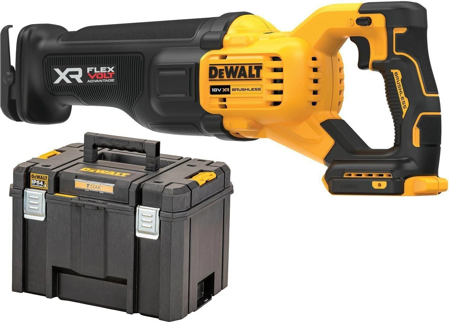 DeWALT DCS386NT Accu reciprozaag 18V XR FlexVolt Advantage Basic Body in TSTAK