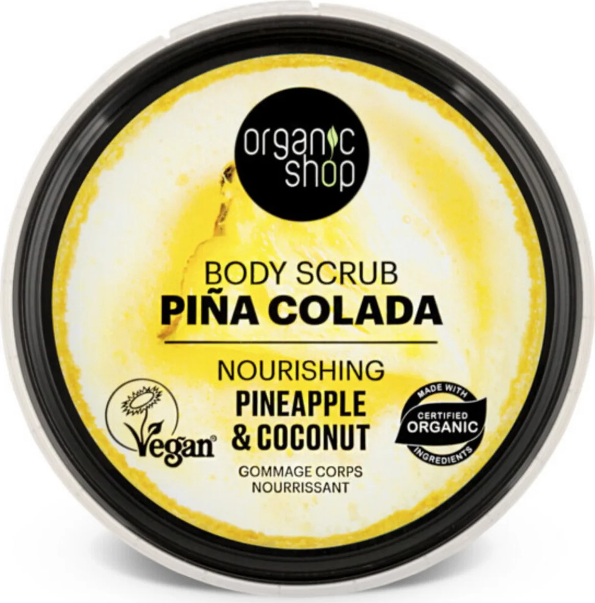 3x Organic Shop Body Scrub Pineapple & Coconut 250 ml