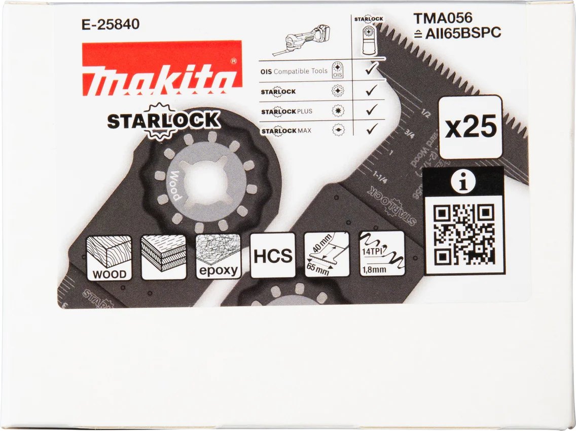Makita E-25840 TMA056 Invalzaagblad 65x40mm hout