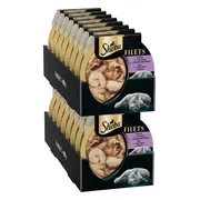 16x Sheba Filets Kattenvoer Natvoer Garnaal & Oceaanvis & Kip in Saus 60 gr