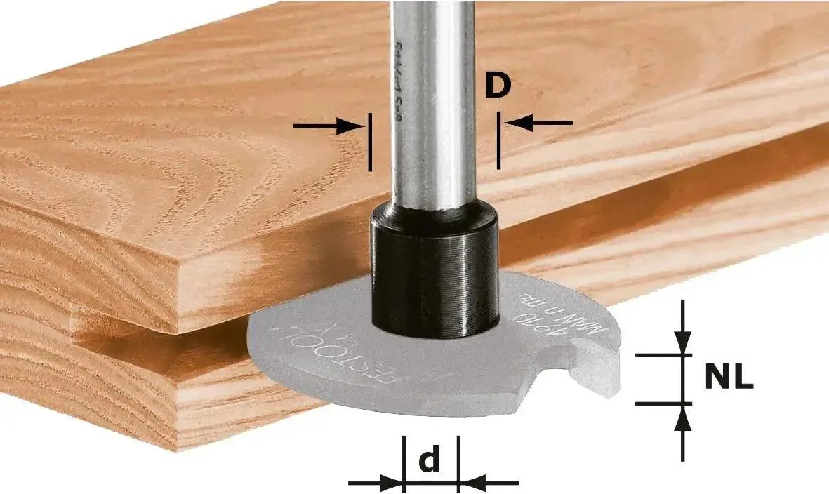 Festool S8 1,5-5 D14 Spindel voor schijfgroeffrees S 8mm - 499805