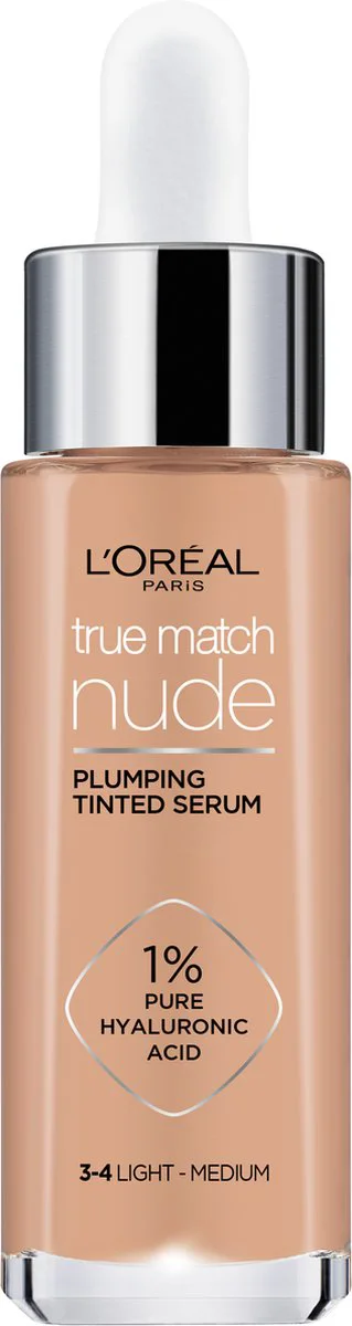 L'Oréal True Match Nude Getint Serum 3-4 Light Medium 30 ml