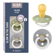 BIBS Glow Fopspeen 18+ Maanden Sage/Cloud 2ST