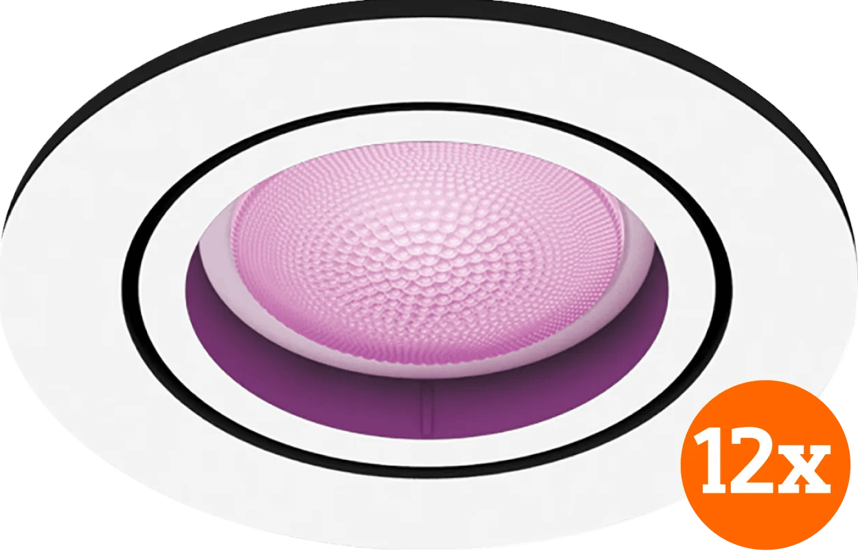 Philips Hue Centura inbouwspot White and Color - rond - Wit - 12-pack