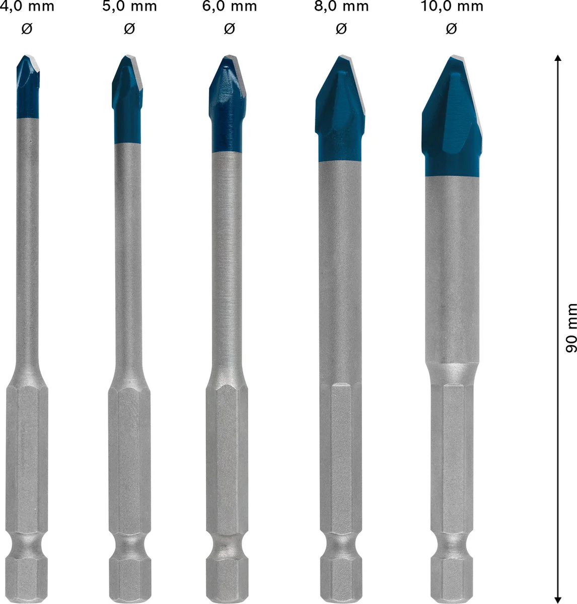 Bosch Professional EXPERT HEX-9 Hard Ceramic tegelboorset - 2608900597