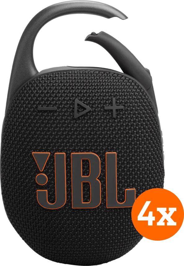 JBL Clip 5 Zwart 4-pack