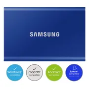 Samsung T7 SSD 1TB Blauw