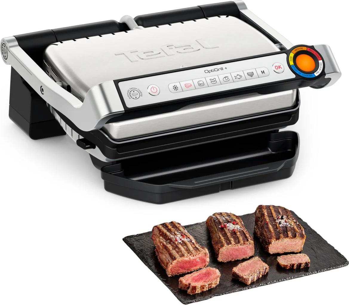 Tefal OptiGrill+ GC717D Rvs