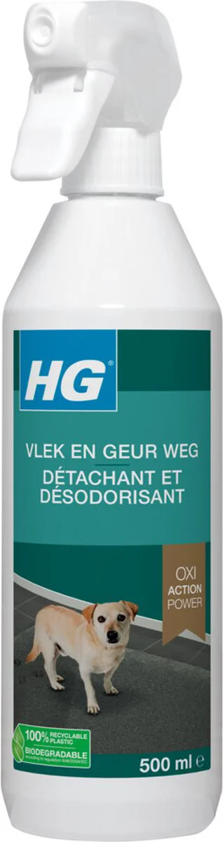 6x HG Pet Range Vlek & Geur Weg Hond 500 ml