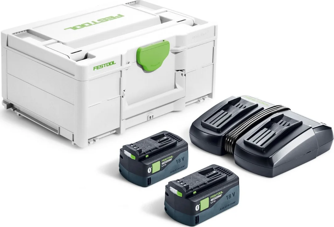 Festool SYS 18V 2xHP5,0/TCL6DUO Energie-set in Systainer - 578679