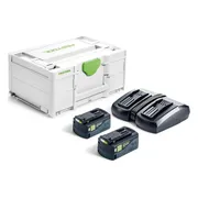 Festool SYS 18V 2xHP5,0/TCL6DUO Energie-set in Systainer - 578679