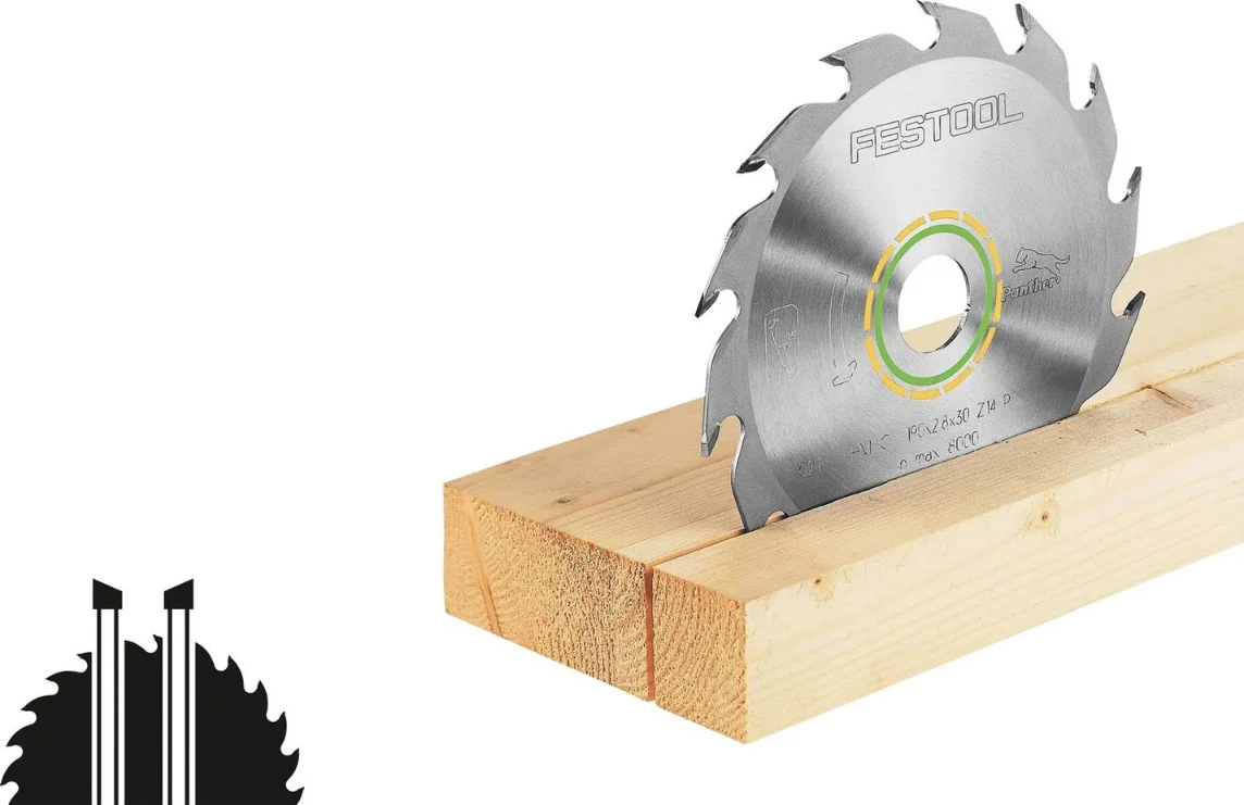 Festool Cirkelzaagblad voor Hout | Wood Rip Cut | Ø 225mm Asgat 30mm 18T - 496303