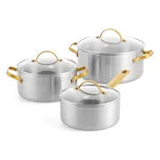 Greenpan Padova Reserve 3-ply Stainless Steel Kookpannenset 6-delig