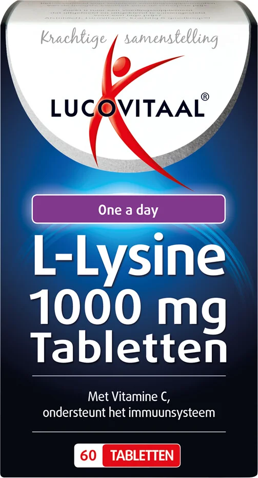 3x Lucovitaal L-Lysine 1000 mg 60 tabletten