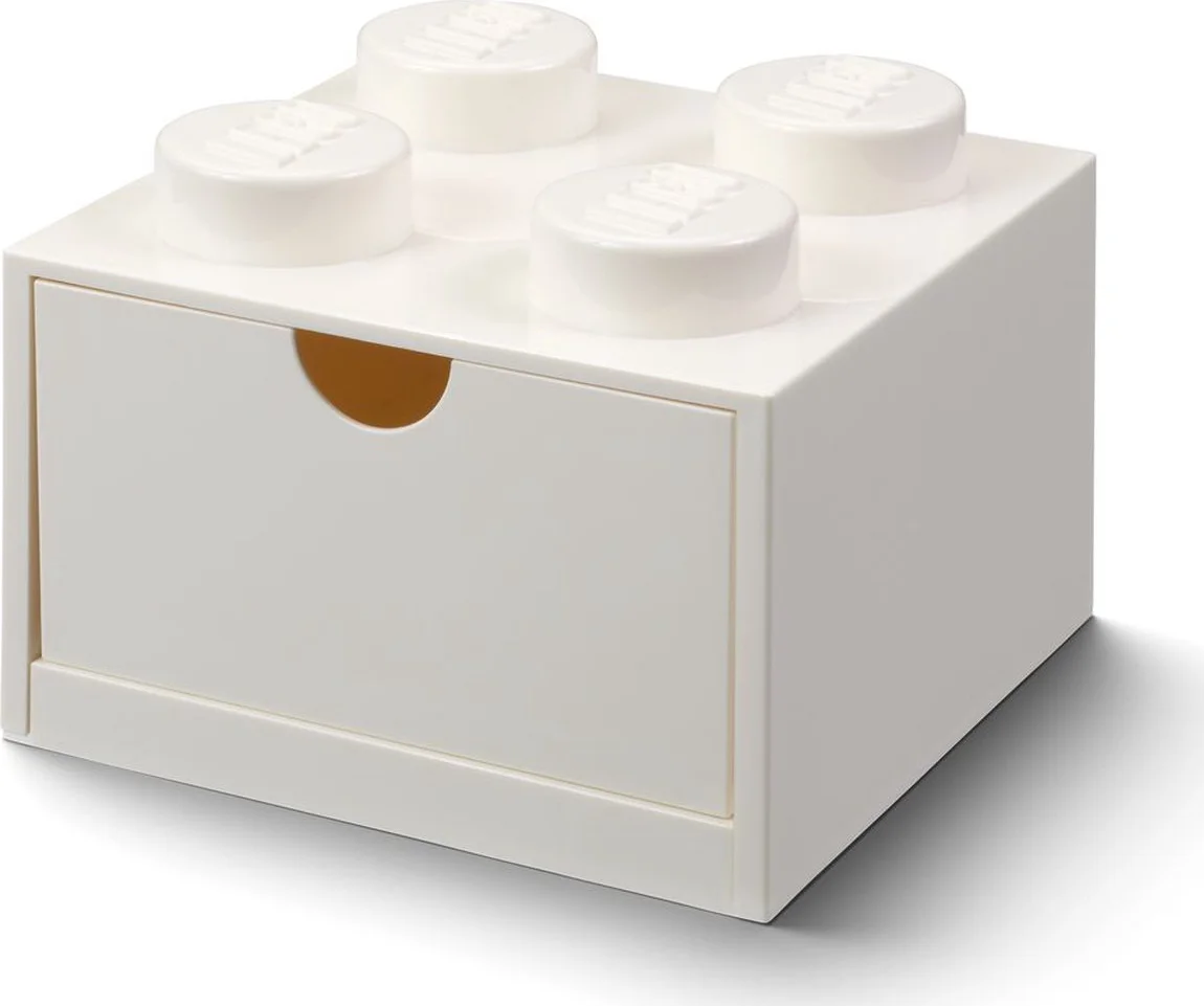 LEGO Bureaulade met 4 noppen - wit