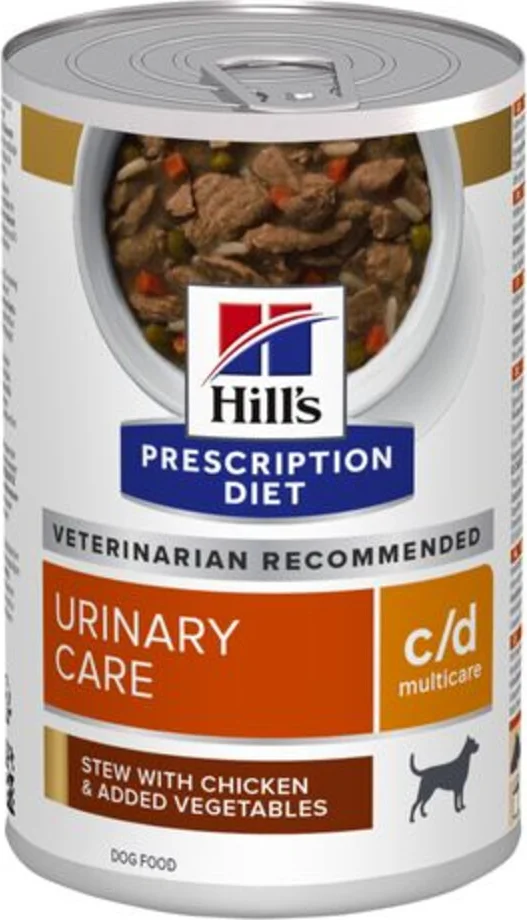 Hill's Prescription Diet c/d Multicare Urinary Care Stoofpotje Hondenvoer Nat Kip & Groenten 354 gr