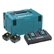 Makita Accu Starterset 18V DC18RD 2xBL1860B - 198077-8