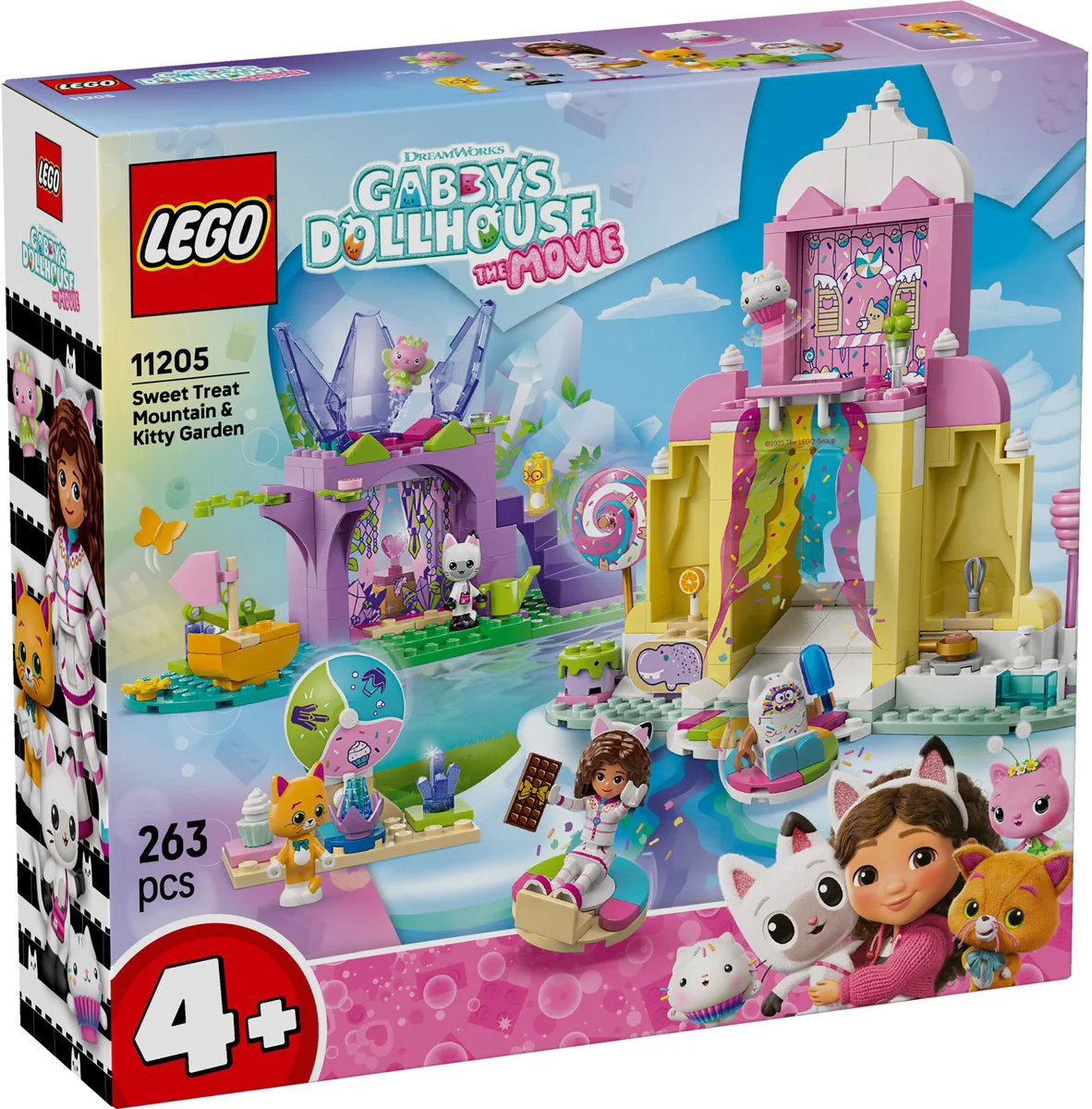 LEGO Gabby's Dollhouse Snoepjesberg en kittentuin 11205