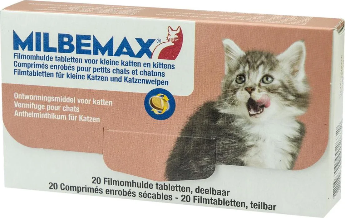 Milbemax - kleine kat - 20 tabletten