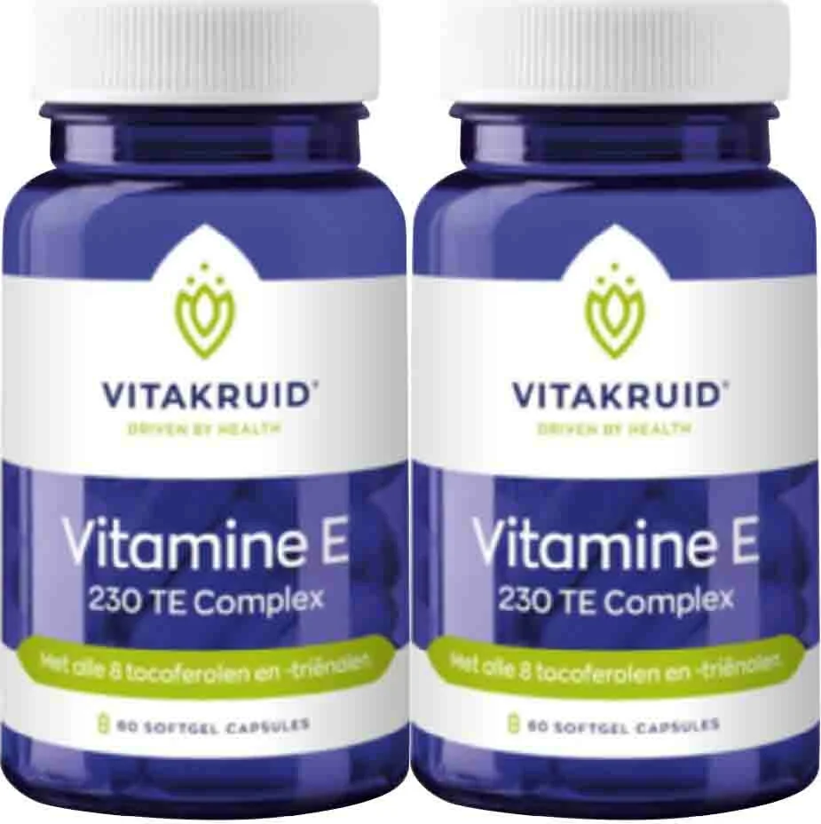 2x Vitakruid Vitamine E Complex 60 capsules