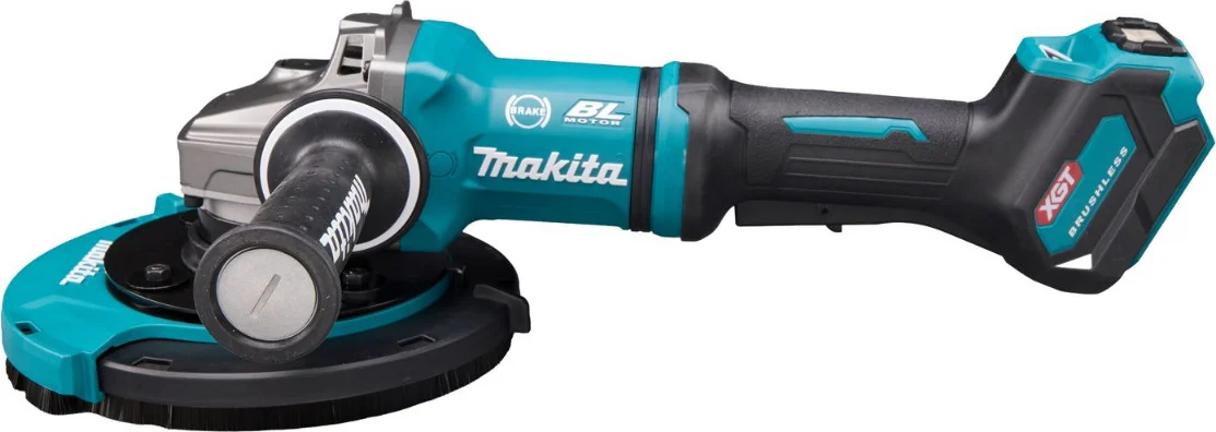 Makita GA038GZ08 Accu haakse slijper 230mm + stofafzuigkap XGT 40 V Max Basic Body