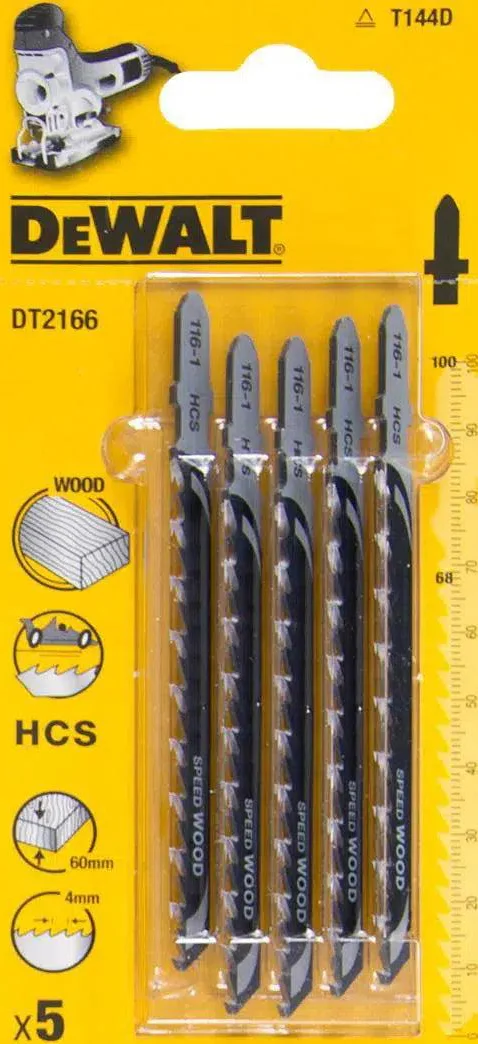 DeWALT DT2166 T 144 D Decoupeerzaagblad voor Hout & Spaanplaat VE=5
