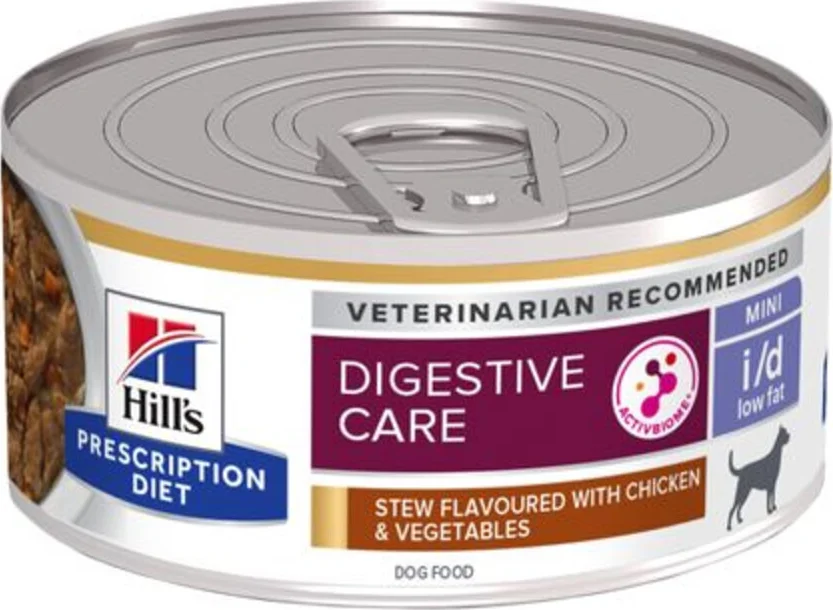 Hill's Prescription Diet i/d Low Fat Stoofpotje Hondenvoer Nat Kip & Groenten 156 gr